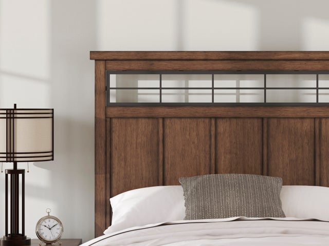 Ashley B849 5-Piece Bedroom Set Medium Brown