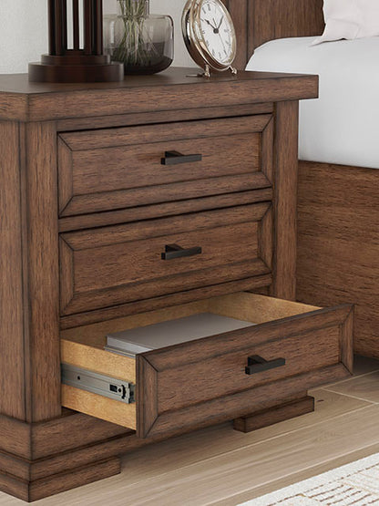 Ashley B849 5-Piece Bedroom Set Medium Brown