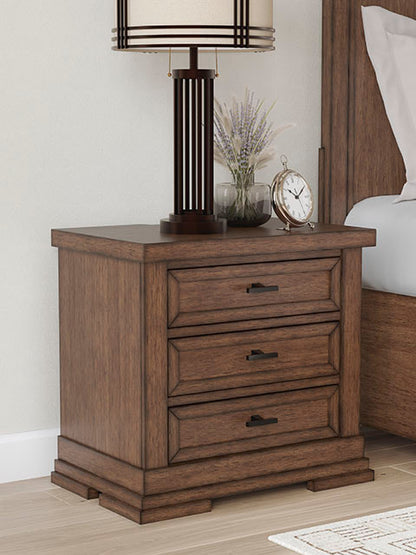 Ashley B849 5-Piece Bedroom Set Medium Brown