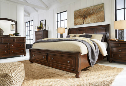 Ashley B697 5-Piece Bedroom Set Rustic Brown