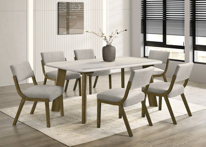 Parker10 7-Piece Marble Dining Set