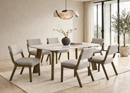 Parker10 7-Piece Marble Dining Set