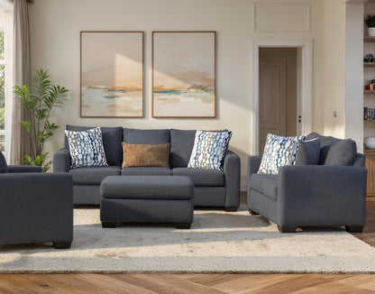 Behold 2275 Stationary Sofa and Loveseat Set Charcoal