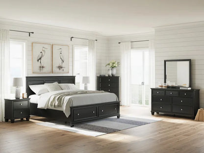 Ashley B687 5-Piece Bedroom Set Black