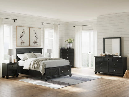 Ashley B687 5-Piece Bedroom Set Black