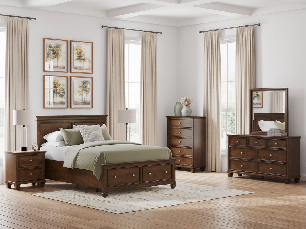 Ashley B685 5-Piece Bedroom Set Brown