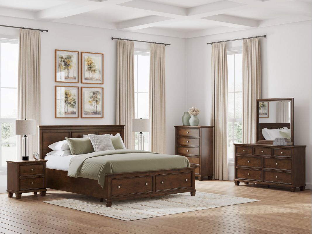 Ashley B685 5-Piece Bedroom Set Brown
