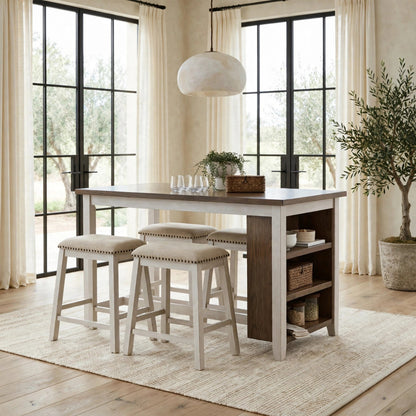 942 5-Piece Dining Set Two-Tone