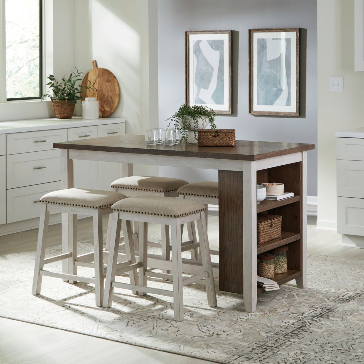 942 5-Piece Dining Set Two-Tone