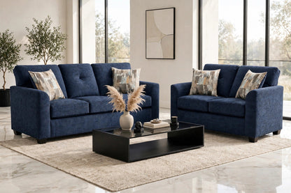 Washington 3000 Sofa and Loveseat Set Navy