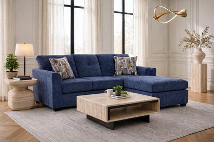 Washington 3006 Sectional Sofa Navy