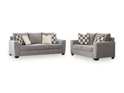 Ashley 631-03 Sofa and Loveseat Set Flint