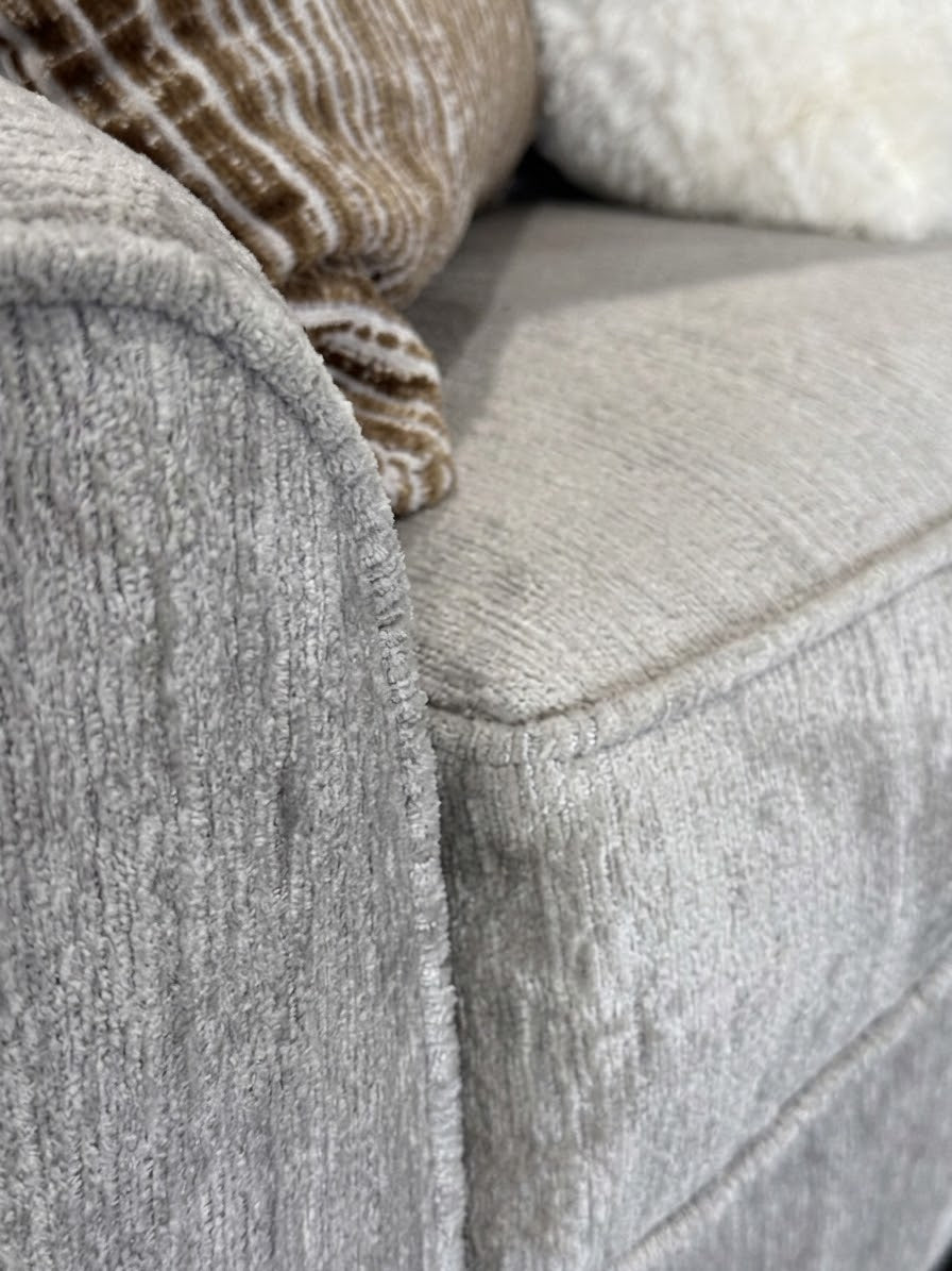 125 Ritz Gray Stationary Sofa and Loveseat Set Gray