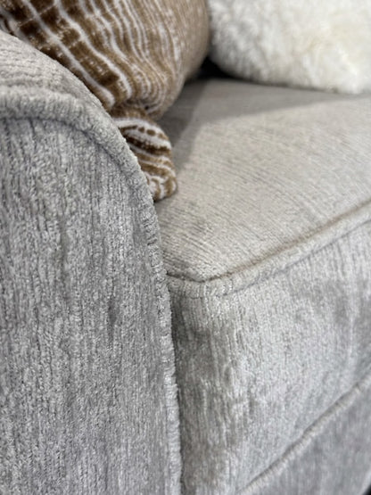 125 Ritz Gray Stationary Sofa and Loveseat Set Gray