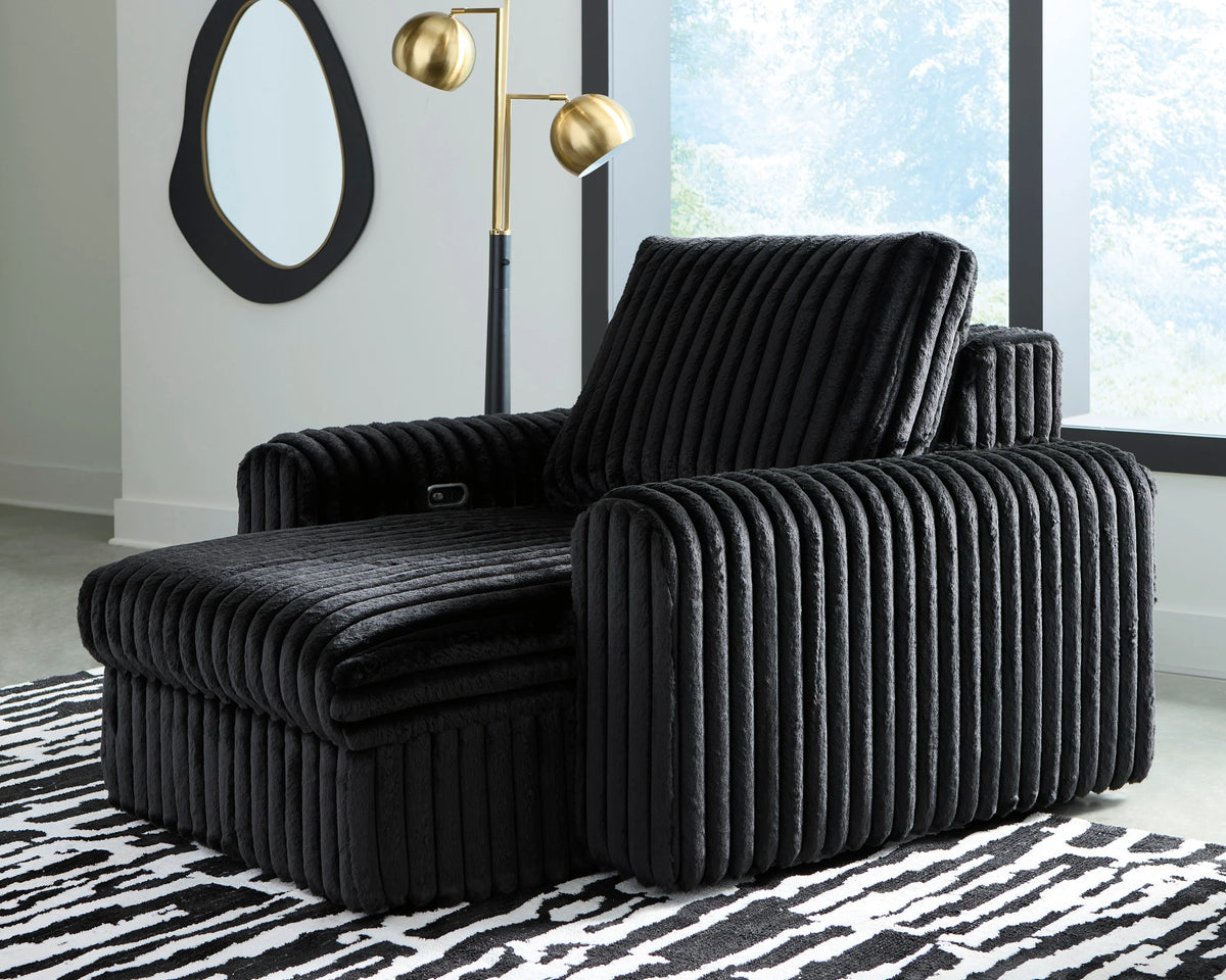 Ashley 8680315P Power Gliding Chaise Onyx