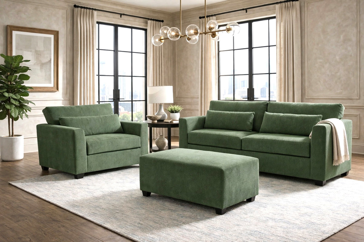 Washington 3250 Sofa and Oversized Chair Set Pine