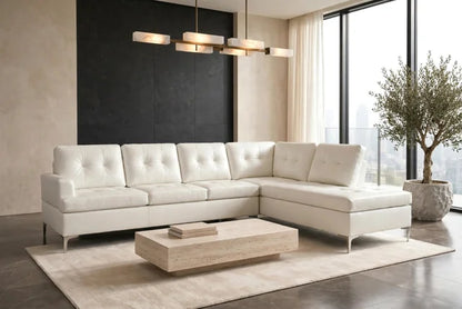 Vintage Sectional White