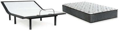 Queen Ultra Luxury Firm Tight Top with Memory Foam Mattress with Adjustable Base in White