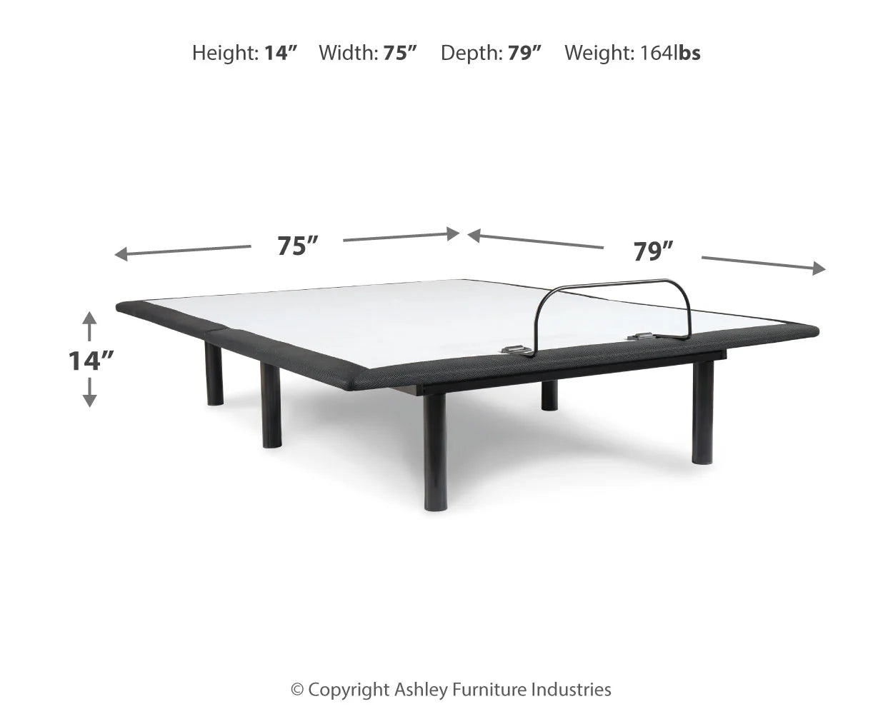 Queen Ultra Luxury Firm Tight Top with Memory Foam Mattress with Adjustable Base in White