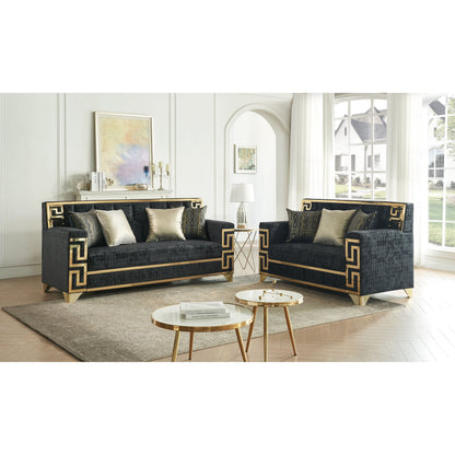 S3700 Hira Living Room Set Black