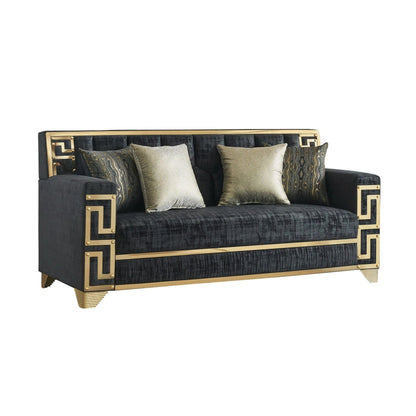 S3700 Hira Living Room Set Black